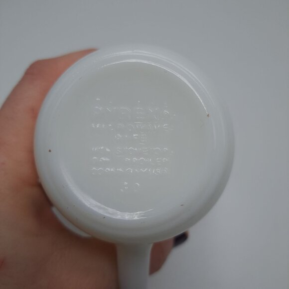 Pyrex Corning Ware Summer Expressions Blue Flower Creamer Vintage - Picture 10 of 10